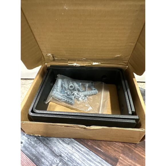 4 Pack Heavy Duty Floating Shelf Brackets, Metal L Wall Brackets- Black - Picture 4 of 4